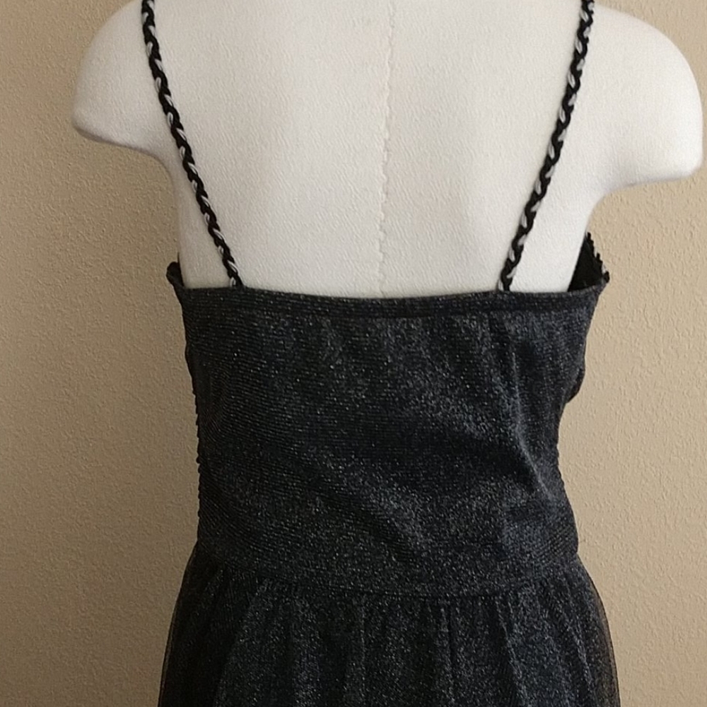 Sangria Fitted Black Dress Size 12 - Picture 5 of 12